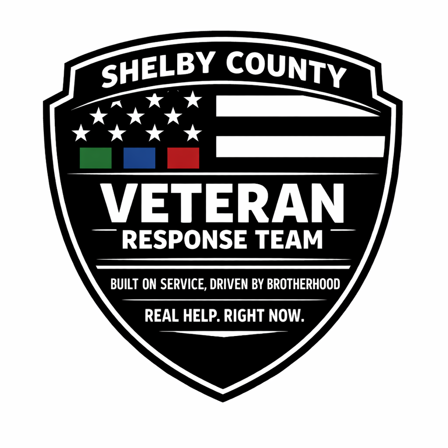 Shelby County Veteran Response Team badge.